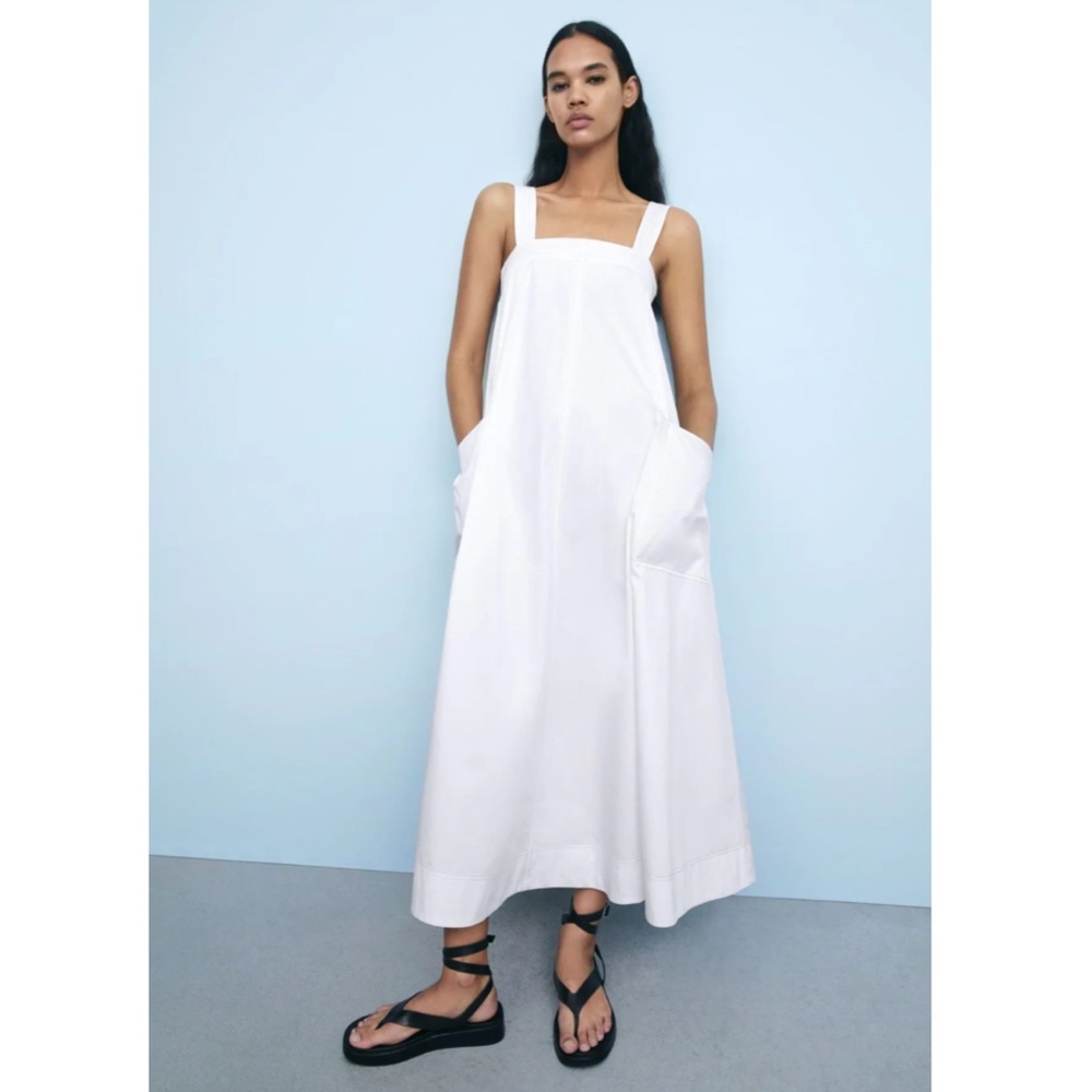Zara White Summer Dress